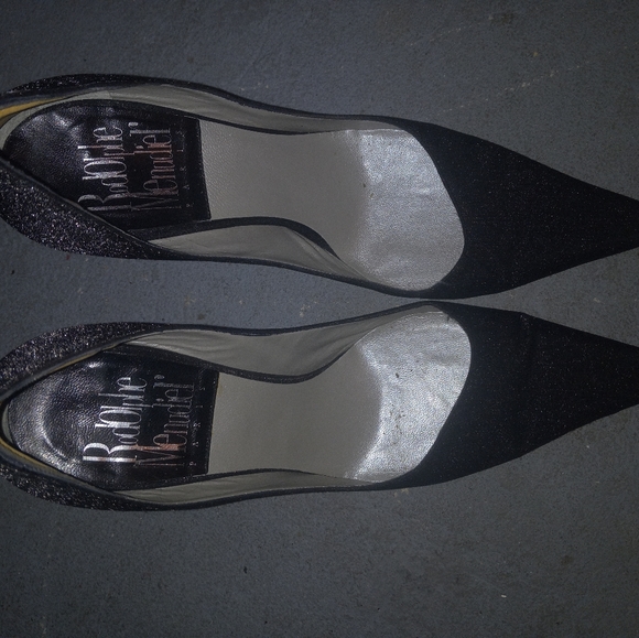 Rodolphe menudier Black Metallic stiletto heels 👠 - Picture 2 of 7